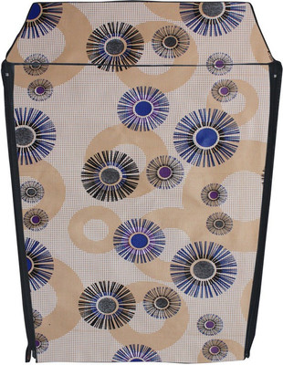 KingMatters Front Loading Washing Machine  Cover(Width: 62 cm, Khaki, Silver)