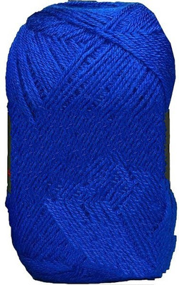 JEFFY Oswal Chirag Royal Blue (200 gm) Wool Ball Hand Knitting Wool/Art Craft Soft Fingering Crochet Hook Yarn, Needle Knitting Yarn Thread Shade no-16
