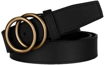 Women Casual, Formal, Party Black Artificial Leather Belt