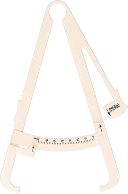 Home Trade Body Fat Tester Caliper, Accurate Fat Tester Caliper Sturdy with Manual for Waist for Bodybuilders for Abdomen for Front Thighs Body Fat Analyzer(Beige)