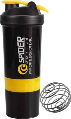 NLE 500 ml Plastic Shaker(Pack of 1, Yellow)