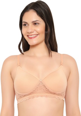 KSB Enterprises Seamless Molded Women Bralette Lightly Padded Bra(Beige)