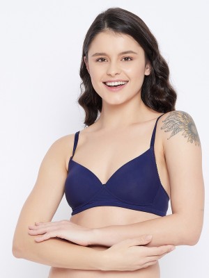 Clovia Women T-Shirt Heavily Padded Bra(Blue)