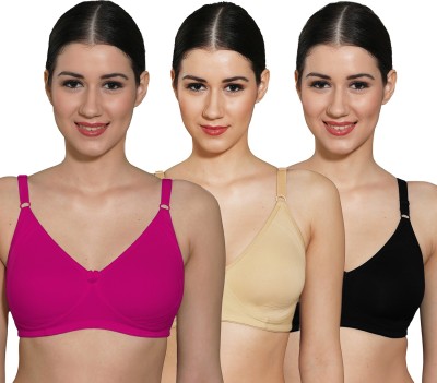 INGRID Women Full Coverage Non Padded Bra(Multicolor)