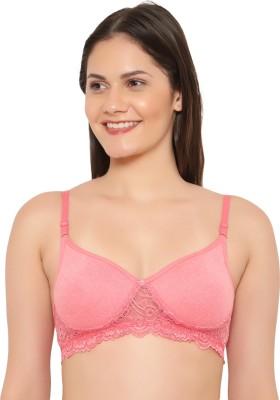 KSB Enterprises Seamless Molded Women Bralette Lightly Padded Bra(Pink)