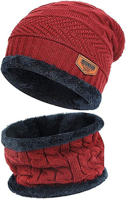 PinKit Solid Beanie Cap
