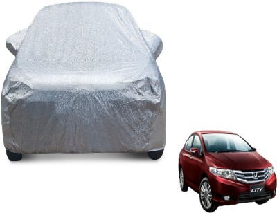 MOCKHE Car Cover For Honda City (With Mirror Pockets)(Silver)