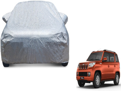 MOCKHE Car Cover For Mahindra TUV300 (With Mirror Pockets)(Silver)