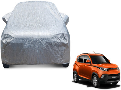MOCKHE Car Cover For Mahindra KUV100 (With Mirror Pockets)(Silver)