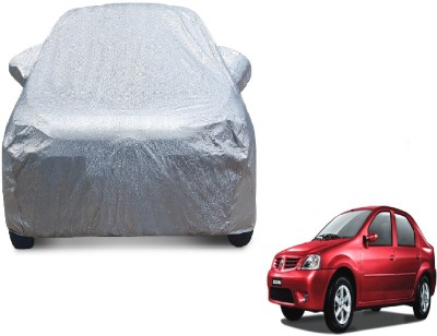 MOCKHE Car Cover For Mahindra Logan (With Mirror Pockets)(Silver)