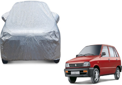 MOCKHE Car Cover For Maruti Suzuki 800 (With Mirror Pockets)(Silver)