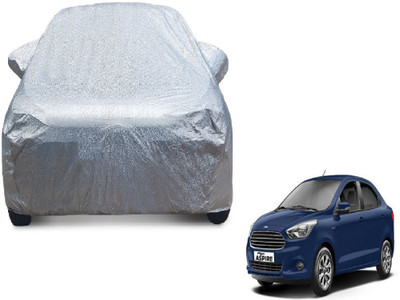 MOCKHE Car Cover For Ford Figo Aspire (With Mirror Pockets)(Silver)