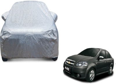 MOCKHE Car Cover For Chevrolet Aveo (With Mirror Pockets)(Silver)