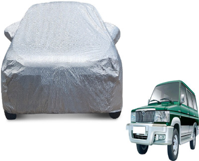 MOCKHE Car Cover For Toyota Qualis (With Mirror Pockets)(Silver)