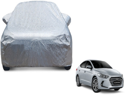 MOCKHE Car Cover For Hyundai Elantra (With Mirror Pockets)(Silver)