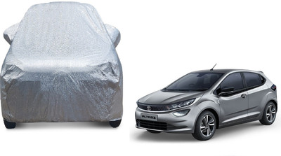 Auto Hub Car Cover For Tata Altroz (With Mirror Pockets)(Silver)