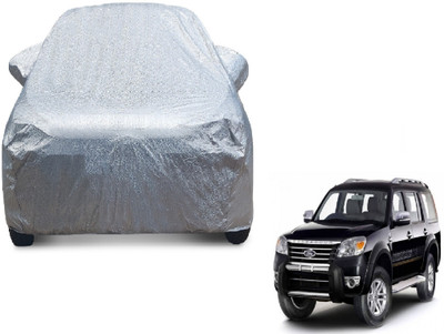 MOCKHE Car Cover For Ford Endeavour (With Mirror Pockets)(Silver)
