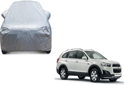 MOCKHE Car Cover For Chevrolet Captiva (With Mirror Pockets)(Silver)