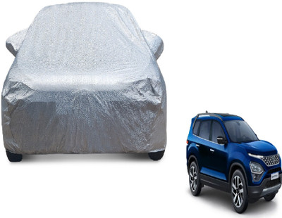 MOCKHE Car Cover For Tata Safari (7 Seater) (With Mirror Pockets)(Silver)