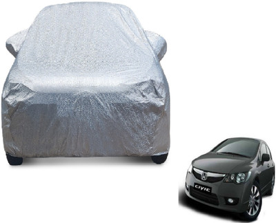 MOCKHE Car Cover For Honda Civic (With Mirror Pockets)(Silver)