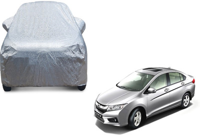 MOCKHE Car Cover For Honda City i-Dtec (With Mirror Pockets)(Silver)