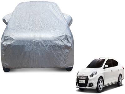 MOCKHE Car Cover For Renault Scala (With Mirror Pockets)(Silver)