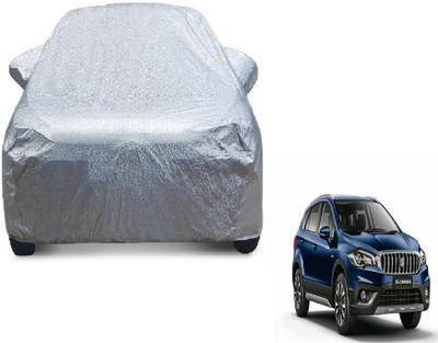 MOCKHE Car Cover For Maruti Suzuki S-Cross (With Mirror Pockets)(Silver)