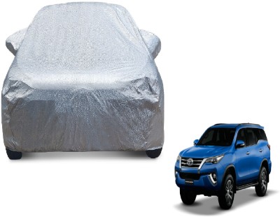 MOCKHE Car Cover For Toyota New Fortuner (With Mirror Pockets)(Silver)