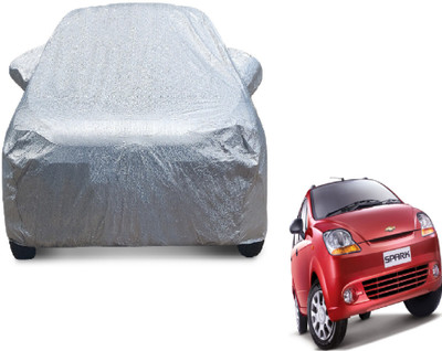 MOCKHE Car Cover For Chevrolet Sail UVA (With Mirror Pockets)(Silver)