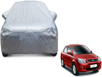 MOCKHE Car Cover For Ford Ikon (With Mirror Pockets)(Silver)