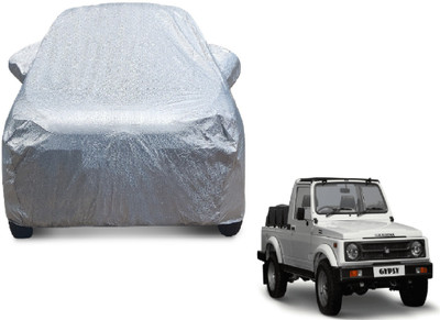 MOCKHE Car Cover For Maruti Suzuki Gypsy (With Mirror Pockets)(Silver)