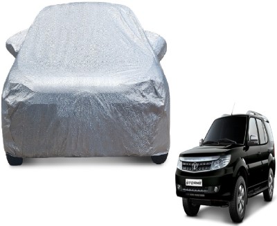 MOCKHE Car Cover For Tata Safari Storme (With Mirror Pockets)(Silver)