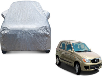 MOCKHE Car Cover For Maruti Suzuki Alto (With Mirror Pockets)(Silver)