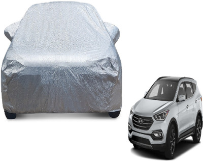 MOCKHE Car Cover For Hyundai SantaFe (With Mirror Pockets)(Silver)