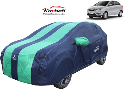 Kavach Car Cover For Tata Zest (With Mirror Pockets)(Green)