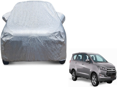 MOCKHE Car Cover For Toyota Innova Crysta (With Mirror Pockets)(Silver)
