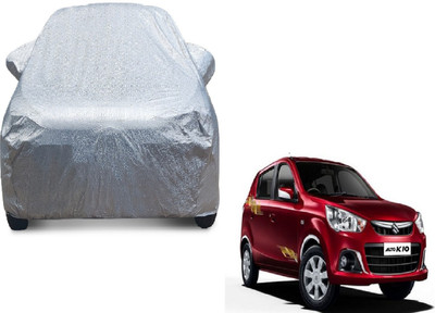MOCKHE Car Cover For Maruti Suzuki Alto K10 (With Mirror Pockets)(Silver)