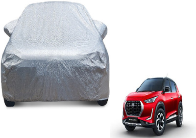 MOCKHE Car Cover For Nissan Magnite (With Mirror Pockets)(Silver)