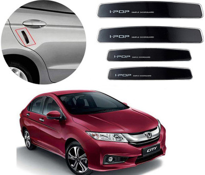 I Pop Plastic Car Door Guard(Black, Pack of 4, Honda, City)