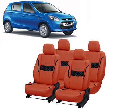 AutoSafe PU Leather Car Seat Cover For Maruti Alto 800(Fixed Head Rest, 5 Seater)