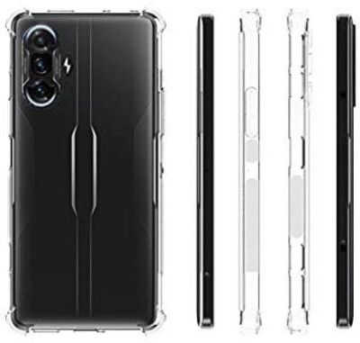 MOBIGENIX Bumper Case for POCO F3 GT(Transparent, Shock Proof, Silicon, Pack of: 1)