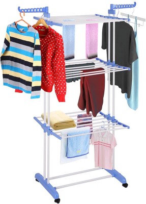 TNC by TNC Steel, Plastic, Aluminium Floor Cloth Dryer Stand T-CDS-3TIER-B2SS-0294(3 Tier)