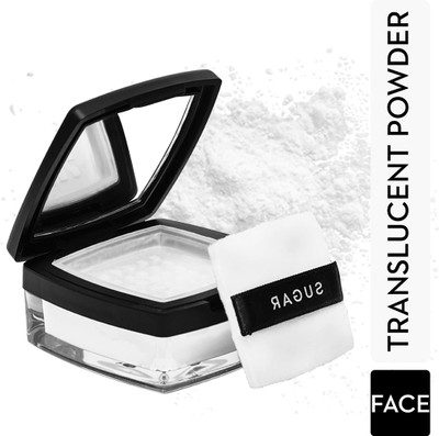 SUGAR Cosmetics All Set To Go Translucent Powder Compact(Translucent Powder, 7 g)