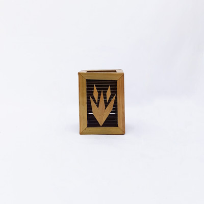 goodselite exports and imports 1 Compartments Bamboo Pen Stand(Brown)