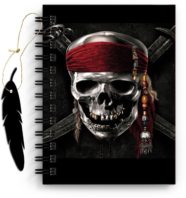 DI-KRAFT Horror Face Printed Diary with Bookmark for Home and office use (6*8Inch) A5 Diary Unruled 160 Pages(Multicolor)