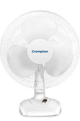 Crompton High Flo Wave Plus 400 mm Silent Operation 3 Blade Table Fan(White, Pack of 1)