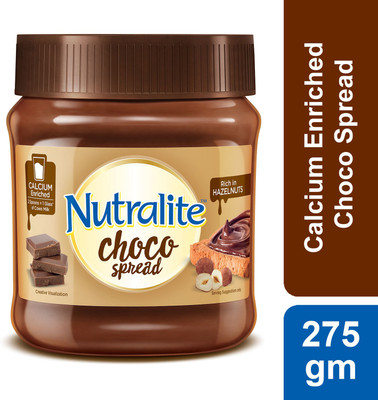 Nutralite Choco Spread| Enriched with Milk Calcium| Premium Chocolate and Real Hazelnuts(275 g)