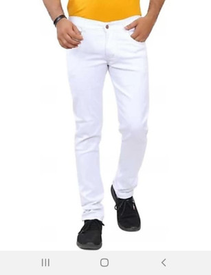 comfits Slim Men White Jeans
