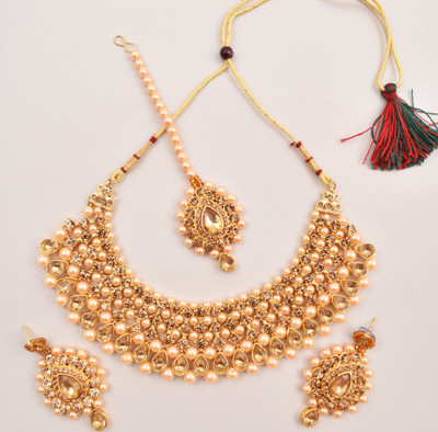 TWOLOVER Brass Gold-plated Gold Jewellery Set(Pack of 1)