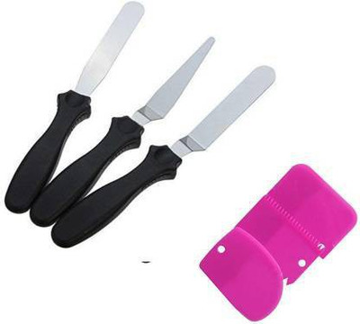 Biway Cake Making Tools Kitchen Tool Set 3 Pcs Cake Icing Palette Knife Spatula and Scrapper Set of 3 for Cake Designing Cake Making Tools 3 Pcs Cake Icing Palette Knife Spatula and Scrapper Set of 3 for Cake Designing Cake Making Tools Kitchen Tool Set Multicolor Kitchen Tool Set (Multicolor) Kitch